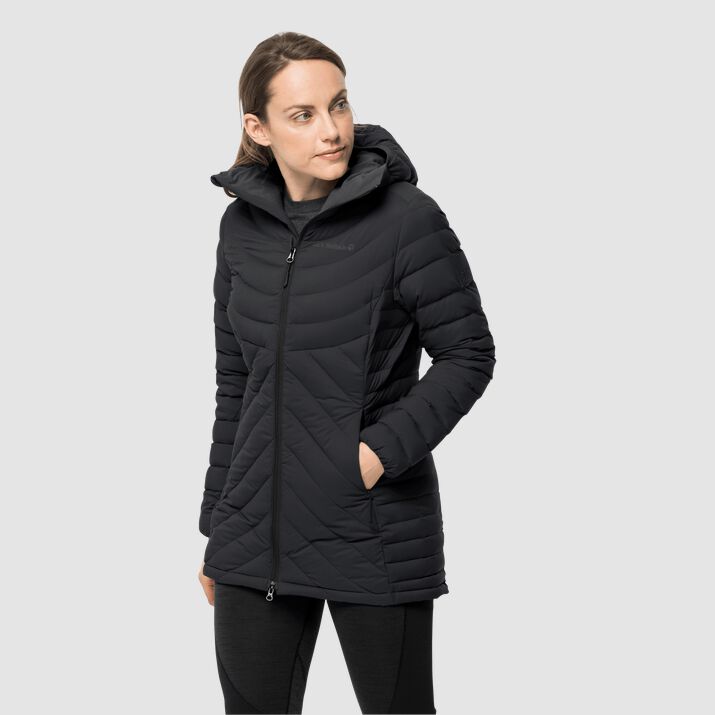 Abrigos Pluma Jack Wolfskin Athletic Mujer Negros Mexico-2147689